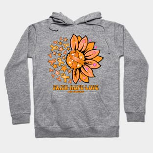 ADHD Awareness Awareness - Faith love hope sunflower ribbon Hoodie